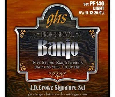 GHS PF140  5 String JD Crowe Banjo Strings on Sale