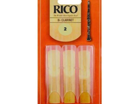 RCA0320 Rico Bb Clarinet Reed no. 2 Pack of 3 on Sale