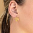 9ct Gold Filled Tree of Life Cut-Out Stud Earrings Supply