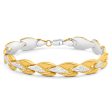 9ct Yellow Gold Silver Filled Lovely Fancy 19cm Bracelet Fashion