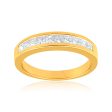 18ct Yellow Gold Ring With 0.5 Carats Of Princess Cut Diamonds Online Hot Sale