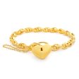 9ct Yellow Gold Silver Filled Wheat Bracelet Cheap