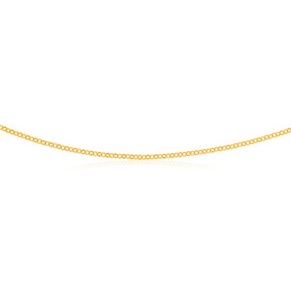 9ct Yellow Gold Silverfilled Belcher 80 Gauge 45cm Chain on Sale