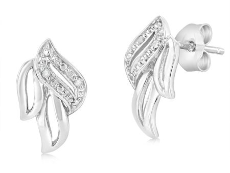 Sterling Silver & Fancy Diamond Earrings Online Sale