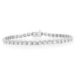 10ct White Gold 2 Carat Diamond Tennis Bracelet Online Hot Sale