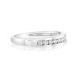 9ct White Gold 1 4 Carat Diamond Eternity Ring with 10 Brilliant Cut Diamonds Supply