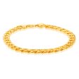 9ct Yellow Gold Silverfilled 200 Gauge 23cm Bracelet Sale