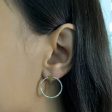 9ct Silver Filled Star Hoop Earrings Discount