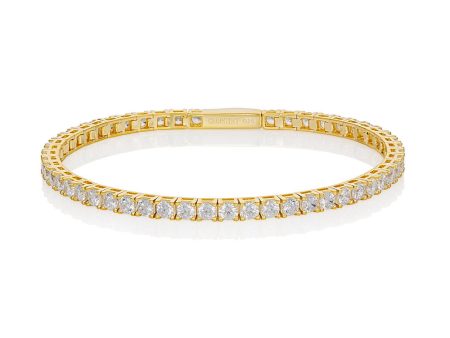 Georgini Gold Plated Selena 3mm Tennis Bracelet For Cheap