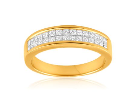 18ct Yellow Gold  Yasmine  Ring With 0.75 Carats Of Diamonds Cheap