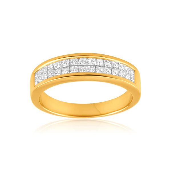 18ct Yellow Gold  Yasmine  Ring With 0.75 Carats Of Diamonds Cheap