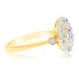 9ct Yellow Gold 0.15 Carat Diamond Ring with 25 Diamonds Online Hot Sale