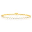 2 Carat Diamond Tennis Bracelet in 10ct Yellow Gold Supply