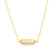 9ct Yellow Gold  Natural Quartz Pendant On Chain For Cheap