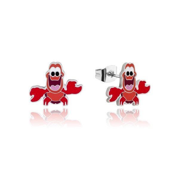 Disney Stainless Steel Sebastian Stud Earrings Sale