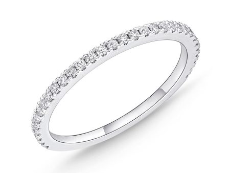 Memoire 18ct White Gold 1 5 Carat Diamond Eternity Band with 3 4 band of Diamonds Online now