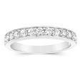 10ct White Gold 0.45 Carat Diamond Eternity Ring with 11 Round Brilliant Cut Diamonds on Sale