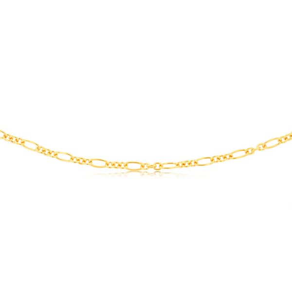 9ct Yellow Gold Silver-filled Fancy 100Gauge 45cm Chain Online now