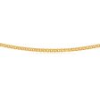 9ct Yellow Gold Silver Filled Double 45cm Curb Chain Online Sale