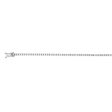 9ct White Gold 2 Carat Diamond Tennis Bracelet with 82 Brilliant Diamonds For Sale