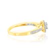 9ct Yellow Gold 1 3 Carat Diamond Halo Solitaire Ring with 12 Side Diamonds Supply