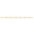 9ct Yellow Gold Silver Filled Three Tone Fancy 19cm Bracelet Online Sale