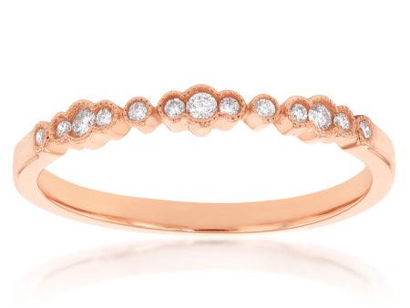 10ct Rose Gold 1 10 Carat Diamond Ring Cheap