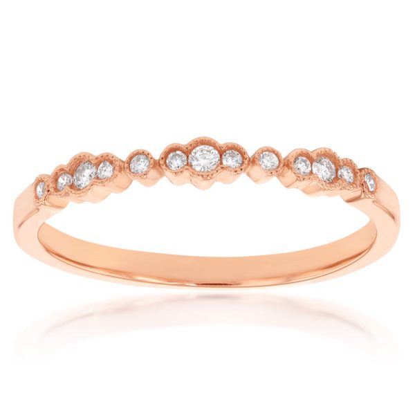 10ct Rose Gold 1 10 Carat Diamond Ring Cheap