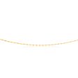 9ct Yellow Gold Silver Filled Coffee Grain Fancy 50cm Chain For Sale