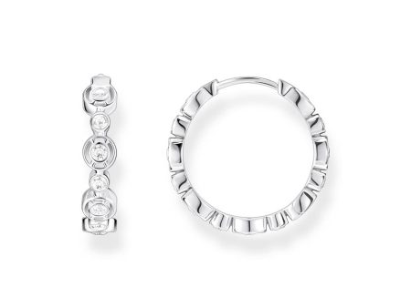 Thomas Sabo Sterling Silver Sparkling Circles CZ Circles Hoop Earrings Discount