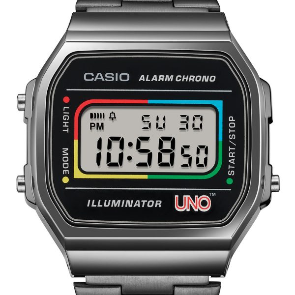 Casio Vintage A168WEUC-1A UNO Collaboration Limited Edition on Sale