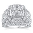 14ct White Gold Luminesce Lab Grown 3.95 Carat Diamond Ring SIZE N½ Online Hot Sale