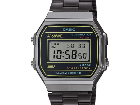 Casio A168WEHB-1A Black Digital Watch Fashion