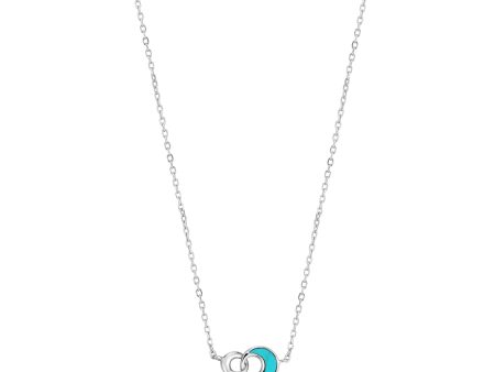 Ania Haie Sterling Silver Tidal Turquoise Crescent Link Chain Online now