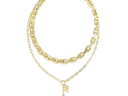 Guess Georgina Love Me Tender 16-18 Heart Double Chain Supply