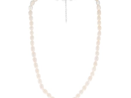 Rice Pearls 6-7mm 45cm Strand on Sterling Silver Extendable Clasp Sale