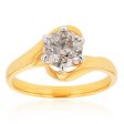 18ct Yellow Gold Solitaire Ring With 1.5 Carat Australian Diamond Hot on Sale