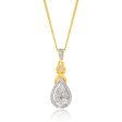 9ct Yellow Gold 1 2 Carat Diamond Pear Shaped Pendant Online Hot Sale