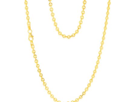 9ct Yellow Gold Belcher 45cm Chain For Cheap