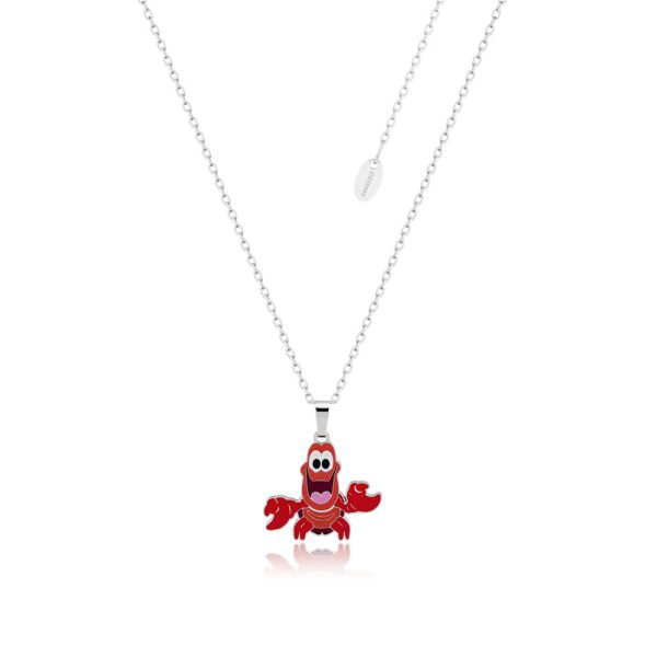 Disney Stainless Steel Sebastian Pendant On Chain Online now