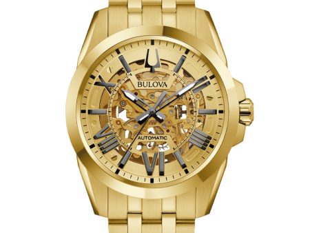 Bulova 97A162 Gold Tone Mens Watch Online now