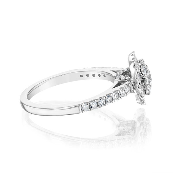 Luminesce Lab Grown 3 4Carat Diamond Ring in 9ct White Gold Online Hot Sale