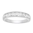 9ct White Gold 1 Carat Diamond Ring with 9  Diamonds in Channel setting Fashion