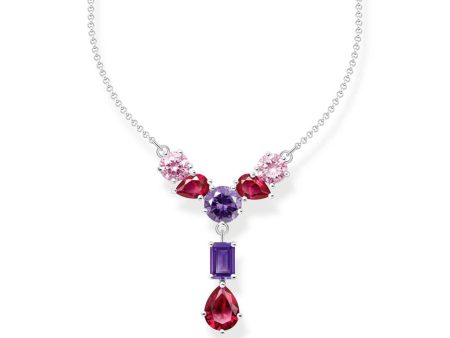 Thomas Sabo Sterling Silver Heritage Synthetic Amethyst CZ Chain Online Sale