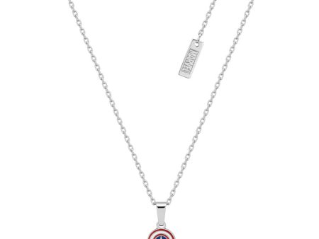 Disney Stainless Steel Captain America Pendant On Chain Cheap