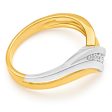 9ct Yellow Gold & White Gold  Anari  Ring With 0.1 Carats Of Diamonds Discount