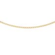 9ct Two-Tone Gold Filled 45cm Double Curb Chain Fashion