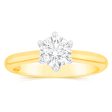 18ct 0.70 Carat Diamond Solitaire Ring with 6 Claw Knife Edge Setting Discount