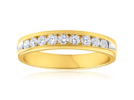 1 2 Carat Flawless Cut 18ct Yellow Gold Diamond Ring Discount