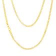 9ct Yellow And White Solid Gold Two Tone 8 Side Diamond Cut Franco Chain Hot on Sale